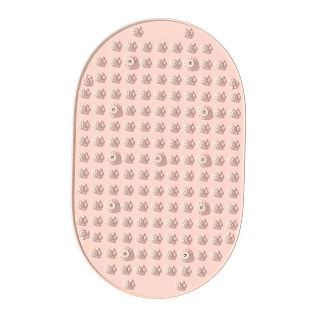 Alfombrilla de acupresión para pies, almohadilla ergonómica para los dedos, masajeador ergonómico para pies, reflexología, masaje para el suelo, Pata rosa con forma