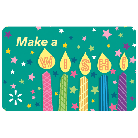 Birthday Candles Celebration Walmart eGift Card