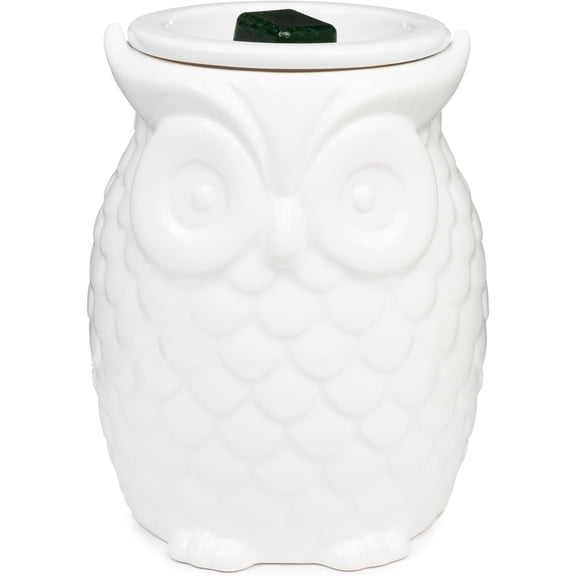 Scentsationals White Owl Wax Melt Warmer for Scented Wax – Ceramic Electric Candle Warmer for Home Fragrance