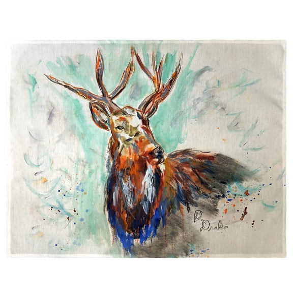 Betsy Drake Interiors Buck in Fall Place Mat Set of 4