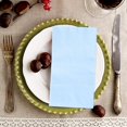 thumbnail image 5 of 100 Pcs 2-Ply Light Blue Napkins Paper Napkins Disposable Guest Hand Towels for Bathroom Dinner Wedding Baby Shower Party Guest Bathroom Napkins, 5 of 14