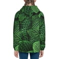 thumbnail image 6 of Kdxio Natural Green Leaves Pattern Kids Boys Girls Zip Up Hoodie 3D Printed Hooded Sweatshirt Hoody Coat with Pocket 7-12 Y-Small, 6 of 6