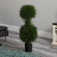 thumbnail image 6 of Nearly Natural 40" Cedar Double Ball Artificial Topiary with Lights, Green, 6 of 8