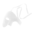 thumbnail image 1 of 1/2 Half Face Unisex Masquerade Adult Kids Carnavales Fiesta Disfraz Escenario Club Disfraz Navidad - blanco Sunnimix Escudo de media cara, 1 of 8