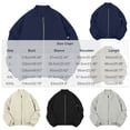 thumbnail image 2 of Cmfcve Men's Fall Solid Jacket Long Sleeve Zip up Bomber Jacket Loose Fit Casual No Hood Outerwear Jackets, 2 of 8