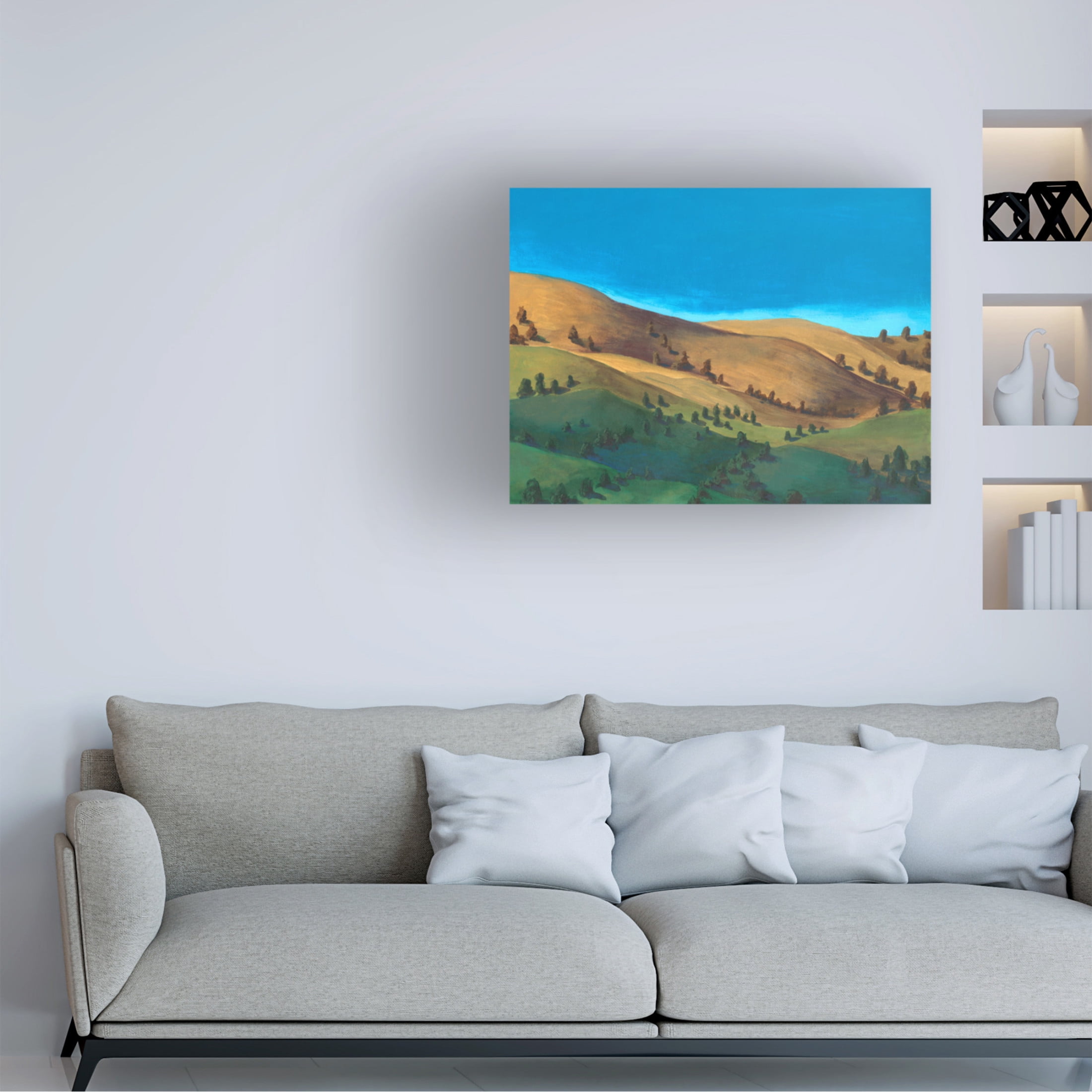 Trademark Fine Art Michael Willett  Golden Hillsides I Canvas Wall Art