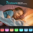thumbnail image 4 of White Noise Machine, Portable White Noise Sleep Aid, 7-Color Night Light and 24 Soothing Sleep Sounds, USB Rechargeable Sleep Machine with 3 Timer Functions, 4 of 5