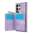 thumbnail image 6 of for Samsung Galaxy S24 Ultra Case, Compatible with MagSafe, Detachable Magnetic Wallet Case with PU Leather Kickstand Card Slots Shockproof Protection 2 In 1 Function Case for S24 Ultra, Purple, 6 of 6