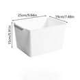 thumbnail image 3 of Linnome Stackable Storage Bins with Handle 3 Sizes Plastic Organizer Containers for Kitchen Pantry Bathroom Cabinet 9.84x7.48x5.91in, 3 of 7