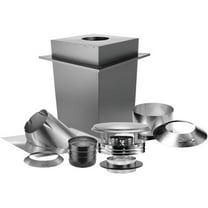 Duravent SD9085-A 6 in. Duraplus Basic Through The Ceiling Kit, Silver