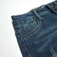 thumbnail image 4 of KIDSCOOL SPACE Little Boys Jeans,Elastic Band Inside Ripped Stretchy Soft Slim Denim Pants,8-9 Years, 4 of 5