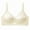 White, variant on Women's Plus Size Wireless Bra Low Back Soft Support Lingerie, Thin Cup Breathable Underwear, Gathering Push Up Bralette, Seamless Smoothing Vest, Beautiful U Back Daily Top