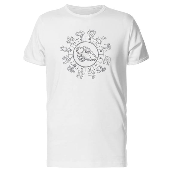 Scorpion Inside Zodiac Calendar Tee Men's -Image by Shutterstock