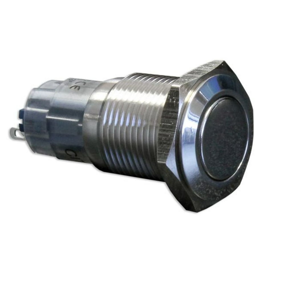 CH2LDSS 16 mm Latching Sealed Push Button Switch,Raised Actuator,Push on