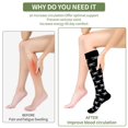 thumbnail image 5 of pares de calcetines de presión para mujer, novedad impresa en 3D, 5 of 5