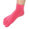 thumbnail image 3 of Toe Socks Yoga Socks Pilates Socks Breathable Socks Cotton Socks Soft Cotton Yoga Toe Socks Non-Slip Breathable Pilates Socks Daily Foot Care AccessoryRose Red, 3 of 8