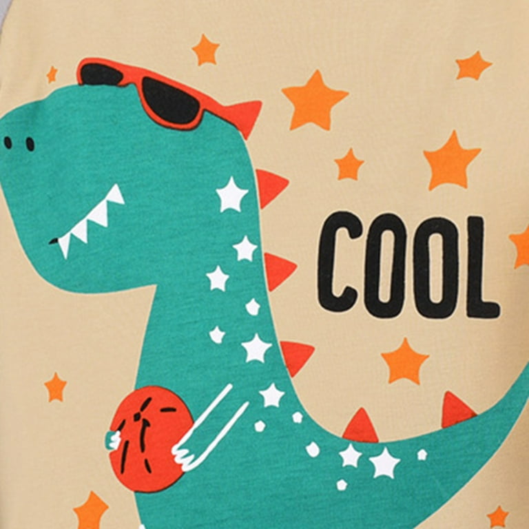 Little Boys Pajamas Dinosaur Track Suit Cotton Piece Train Big