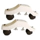 thumbnail image 4 of 2 soportes para calentadores infrarrojos con ruedas, accesorios genéricos, montaje sencillo para apartamentos, soporte móvil de 9 pulgadas de largo, 4 of 8