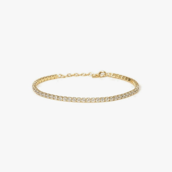 Bearfruit Jewelry Sterling Silver 18k Gold Plated Cherie Tennis Bracelet