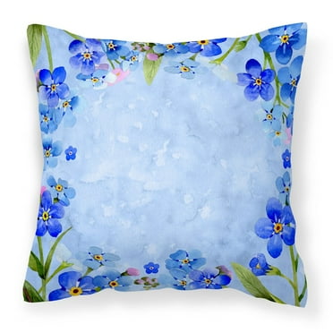 Carolines Treasures CK1703PW1414 Myosotis Flowers Fabric Decorative Pillow