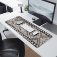 thumbnail image 2 of Long Mouse Pads for Desk,Black Geometric Diamond Pattern Desk Mats on Top Of Desks, Desk Mouse Pad Extra Large with 3mm Non-Slip Base and Stitched Edge for Gaming,Office,Work,Home 31.5"x11.8", 2 of 6