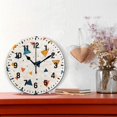 thumbnail image 2 of Yayeee 10" Wall Clock Battery Operated Quartz Round Silent Non-Ticking Home Decor, Beige Simple Shapes, 2 of 6