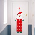 thumbnail image 2 of 23x90cm Calendario de cuenta regresiva de Navidad Calendario de Adviento de Navidad Año nuevo Adorno colgante Decoración de la puerta de la oficina en casa (Santa Claus), 2 of 6