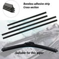 thumbnail image 3 of Dsseng 4pcs Wiper Replacement Blades Refills Windshield Wiper Blades Refills Wiper Rubber Strips, 3 of 6