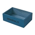 thumbnail image 3 of GUOOL Open Top Wooden Box Organizer Container Kitchen Home Shelves Holder Storage Tray Blue, 3 of 9