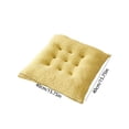 thumbnail image 3 of CaiYueKe Square Non-Slip Plush Thicken Seat Pillows Cushions Solid Color Office Chair Seat Pad Soft Tatami Reversible Fluffy Chair Cushion for Home, Office, Adults (15.7"x15.7"), 3 of 7
