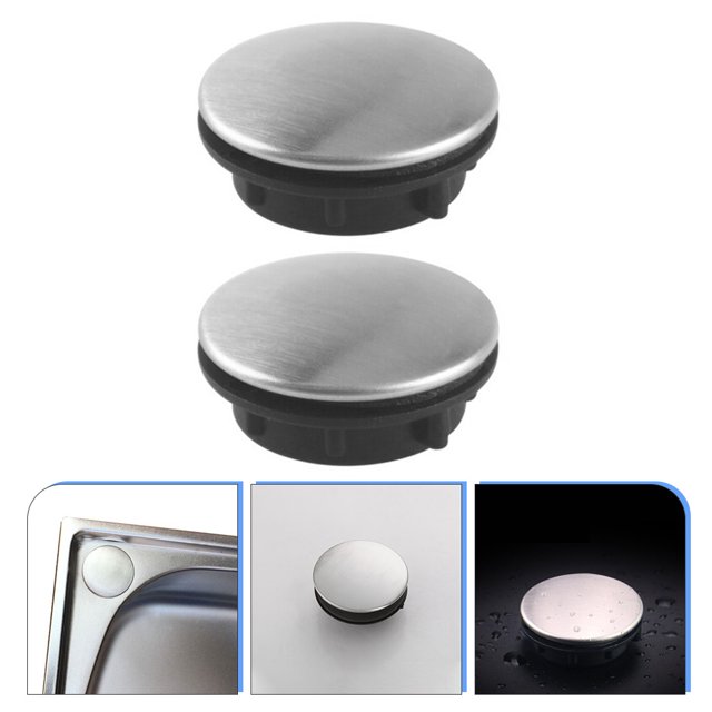 WRITWAA 2Ud Cubierta Para Hueco De Fregadero En Inoxidable Para Cocina Y Resistente A Corrosión