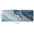 thumbnail image 7 of Blue Marble Gold Wave Pattern Kitchen Rug Mat,Kitchen Runner Rugs Non Skid Washable,Decorative Kitchen Floor Mats for Kitchen,Sink,Laundry,17"x47.2", 7 of 7