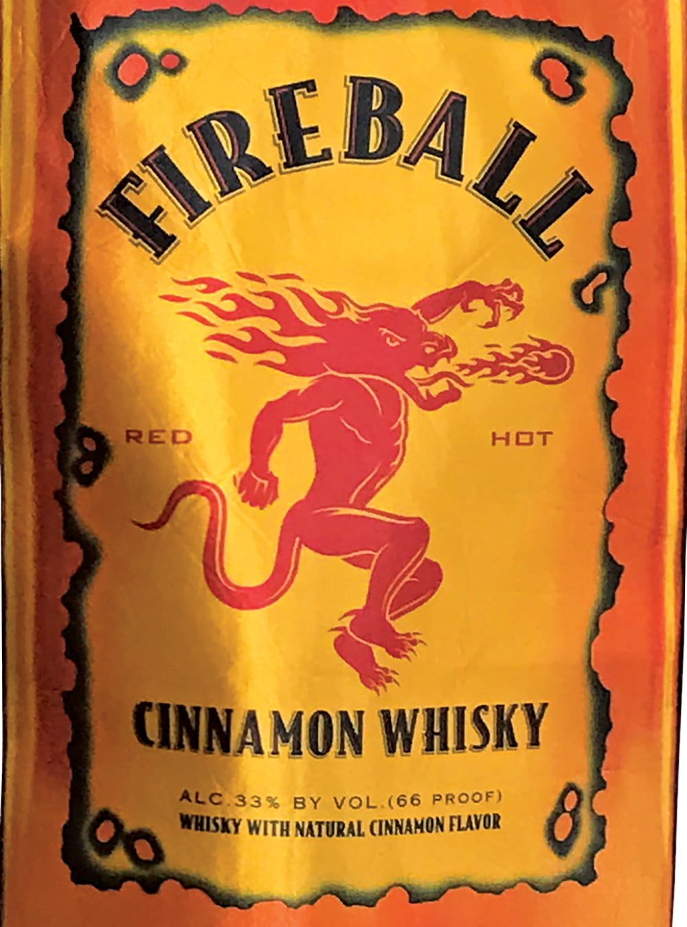 Imposta Costumes Fireball Whiskey Halloween Costume Tunic, Size Small to Extra Large