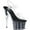 Clear/Black Confetti Glitter, variant on Women's Pleaser Adore 708CG Ankle Strap Sandal