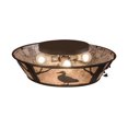 thumbnail image 4 of Meyda Tiffany 99037 Wildlife On The Loose 4 Light 22" Wide Semi Flush Ceiling Fixture -, 4 of 4