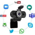 thumbnail image 2 of 1080p Full Hd Webcam,Computer Laptop Pc Mac Desktop Camera for Conference and Video Call,Pro Stream Webcam with Plug and Play Video Calling,Built-in Mic, 2 of 6