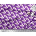 thumbnail image 2 of Soimoi Purple Viscose Chiffon Fabric Artistic Floral Decor Fabric Printed Yard 42 Inch Wide, 2 of 3