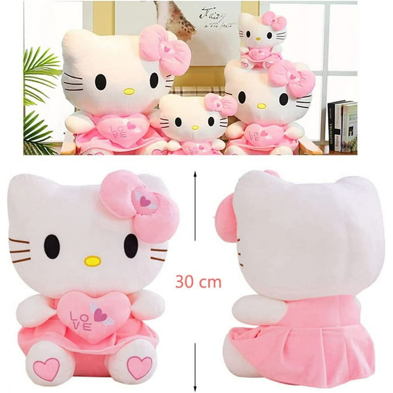 Cute Hello Kitty Plush Toys, Soft Pink Cat Doll Stuffed Plush Toy Birthday  Gifts for Girls Fans