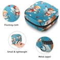 thumbnail image 3 of Cupid Mini Plush Sanitary Napkin Pouch - Makeup Bag, Period Bags for School, Small Travel Toiletry Bag for Women - 4.7x6.6x6.6 in, 3 of 6