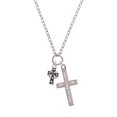 thumbnail image 2 of Delight Jewelry Silvertone Antiqued Celtic Cross I Set You Apart Engraved Cross Zoey Necklace, 28", 2 of 4