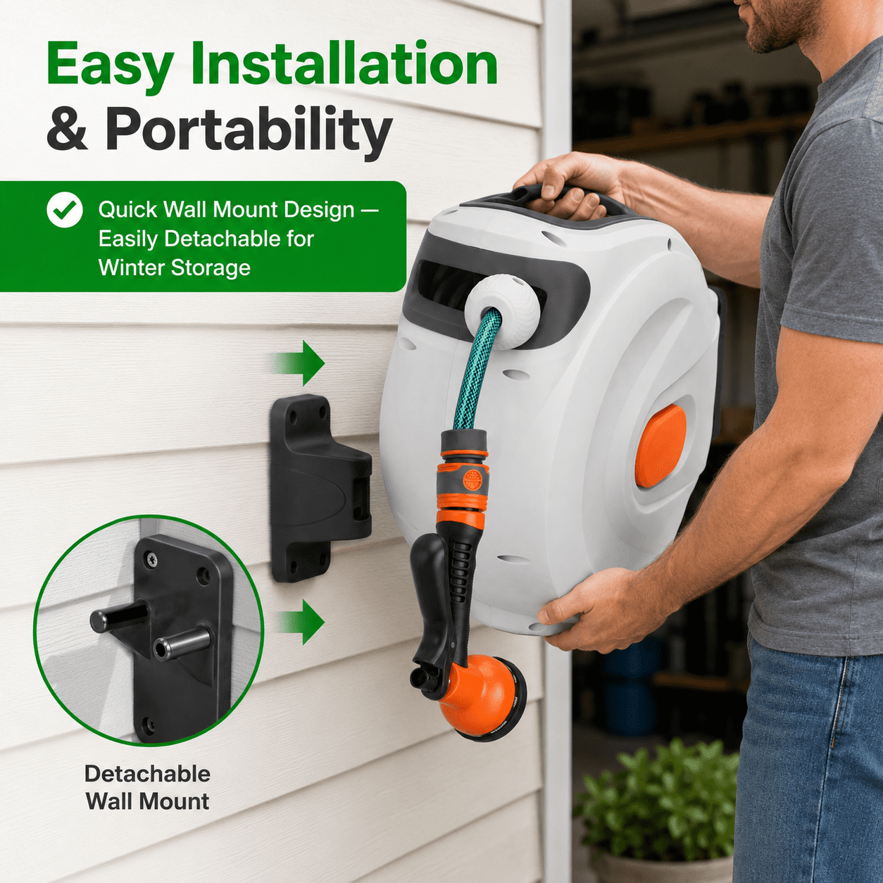 Retractable Hose Reel Automatic