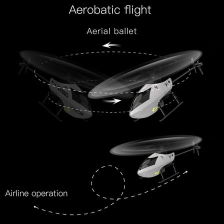 Helicopter,Key Take Stabilization Remote Airplane 6- Stabilization Remote Helicopter Te Altitude 3 Airplane Altitude Toy 3 Battery Huiop Helicopter Take And 3 Qisuo Silver 3 battery