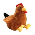 thumbnail image 5 of Zxpjkyu Plush Chicken Doll Animal Plush Doll Home Decorative Cute Figure Chicken Stuffed brown 40cm, 5 of 9