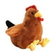 thumbnail image 5 of Muñeco de peluche de pollo, animal de peluche, muñeco decorativo para el hogar, linda figura de pollo relleno marrón 30 cm, 5 of 9