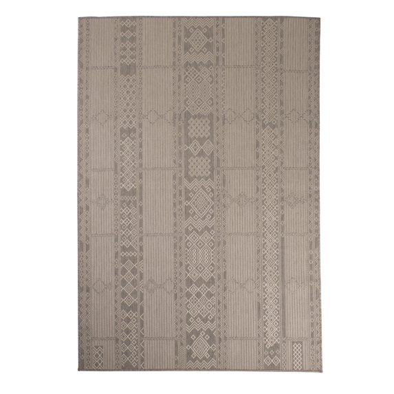 Furnish My Place Outdoor Geometric Pattern Rug - 7 ft. 10 in. x 10 ft., Dove