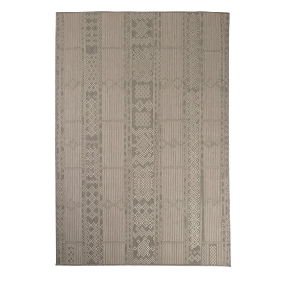 Furnish My Place Outdoor Geometric Pattern Rug - 2 ft. x 3 ft., Dove