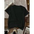 thumbnail image 2 of Women's Casual Floral Print Slim Fit Short Sleeve T-Shirt Graphic Tees Women Tops, 2 of 3