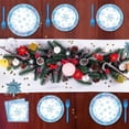 thumbnail image 6 of 96 Pieces Snowflake Winter Tableware Set – Blue Disposable Plates, Napkins, and Forks for Frozen Birthday Parties, Christmas Dinners, Holiday Gatherings, and Winter Celebrations – Serves 24 Guests, 6 of 7