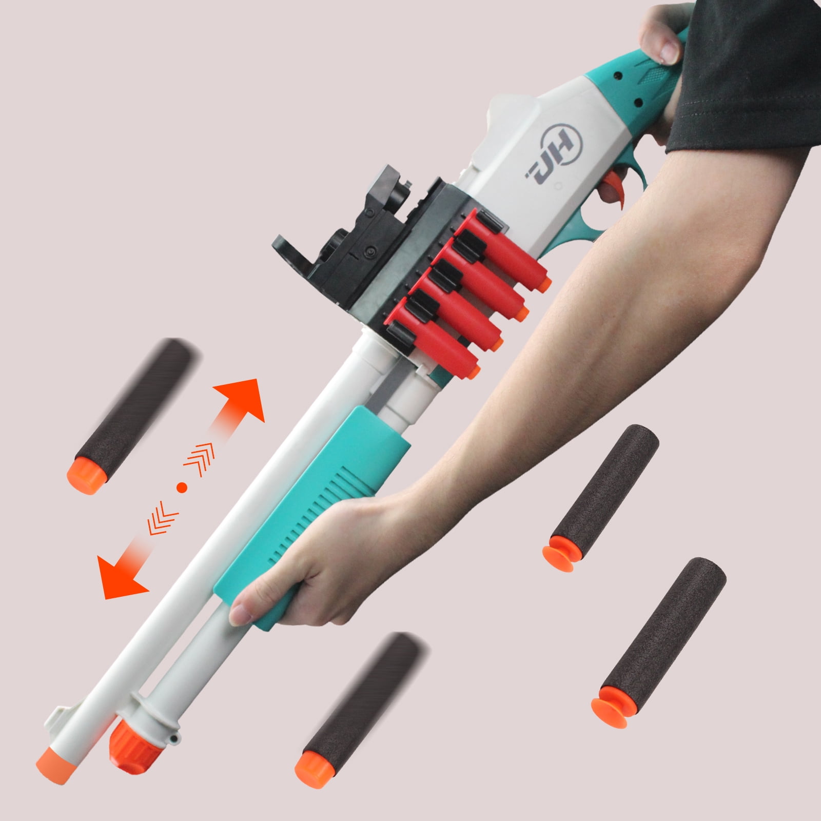Foam Dart Blasters 30-inch Soft Darts Shell Ejecting Design for Indoor and Outdoor Play 14+ Years