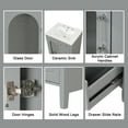 thumbnail image 6 of 24" Bathroom Vanity with Sink, Bathroom Vanity Cabinet with Two Drawers and Door, Adjustable Shelf, Solid Wood and MDF, Grey (Old Sku:WF309411AAE), 6 of 9